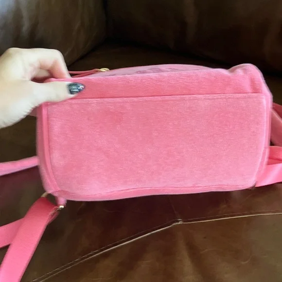 Juicy Couture Pink Suede Backpack - Picture 7 of 8